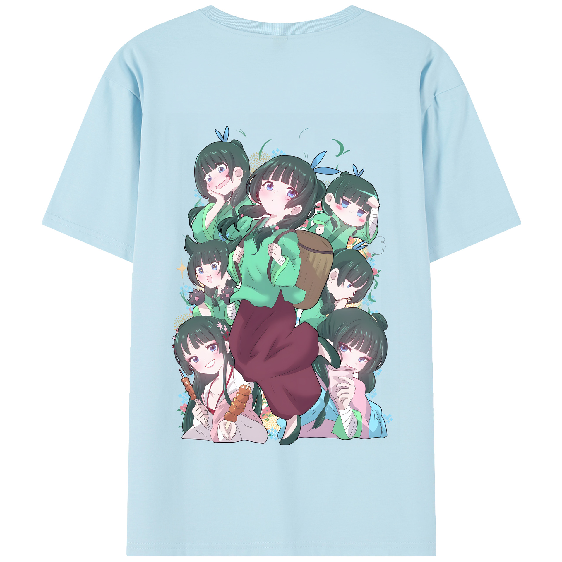 （画像用） 薬屋のひとりごと The Apothecary Diaries 綿100％半袖Tシャツ（背面プリント）